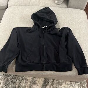 Aritzia TNA terry fleece boyfriend boxy zip up hoodie size 2XL